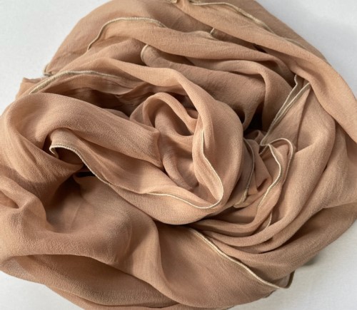 Cinnamon Silk Chiffon Runner