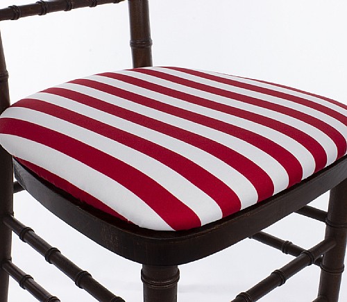 Red & White Stripe Poly Mushroom Cap