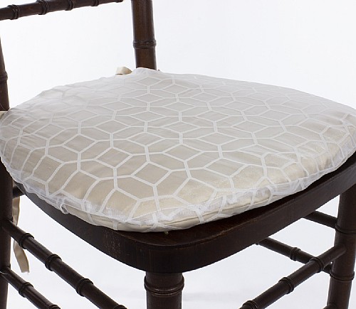 White Honeycomb Seat Cushion Cover