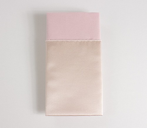 Blush Lamour Dinner Napkin with Light Pink Cotton Backing