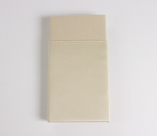 Cashmere Lamour Dinner Napkin with Beige Cotton Backing