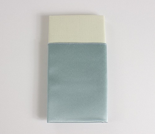 Lagoon Lamour Dinner Napkin with Ivory Cotton Backing