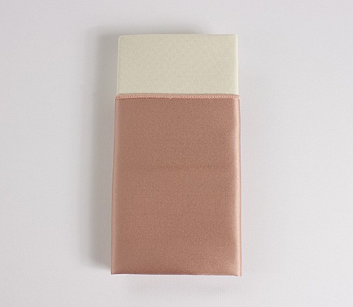 Mauve Lamour Dinner Napkin with Ivory Cotton Backing