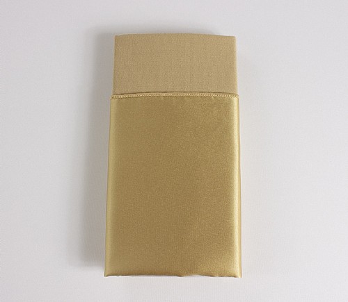 Wheat Lamour Dinner Napkin with Camel Cotton Backing