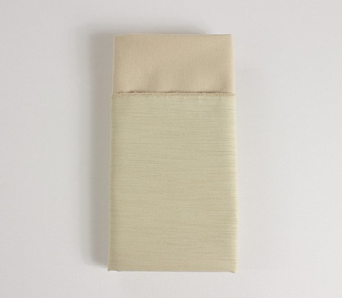 Beige Majestic Matte Dinner Napkin with Beige Cotton Backing