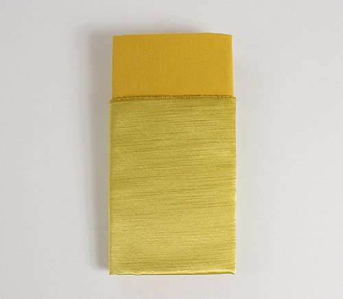 Gold Majestic Shiny Dinner Napkin with Gold Cotton Backing