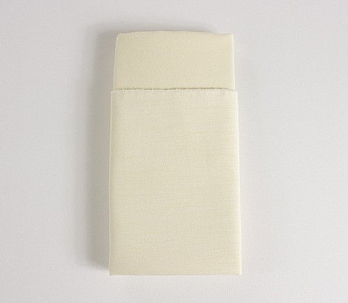 Ivory Majestic Matte Dinner Napkin with Ivory Cotton Backing