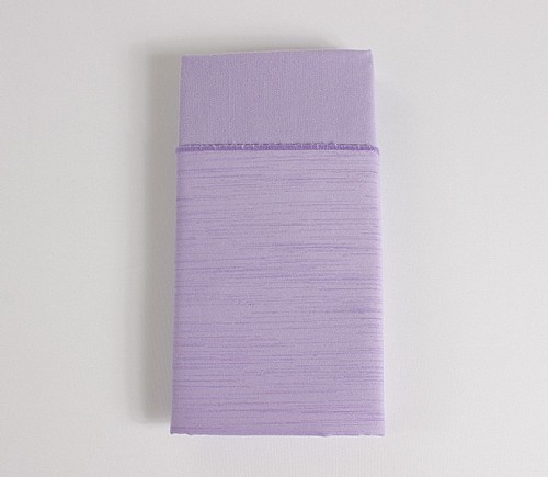 Lilac Majestic Matte Dinner Napkin with Lilac Cotton Backing