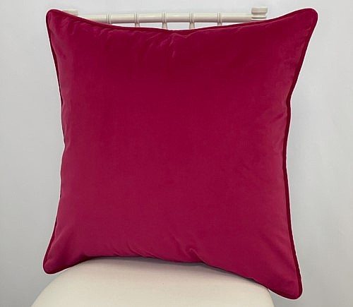 Lipstick Velvet Pillow