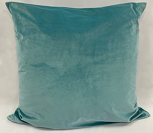 Aqua Velvet Pillow
