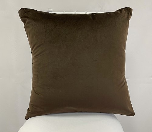 Brown Velvet Pillow