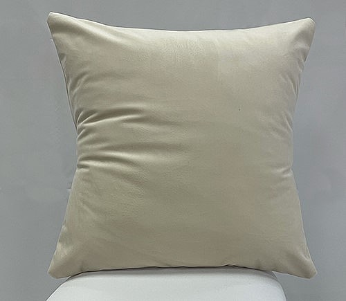 Ivory Velvet Pillow