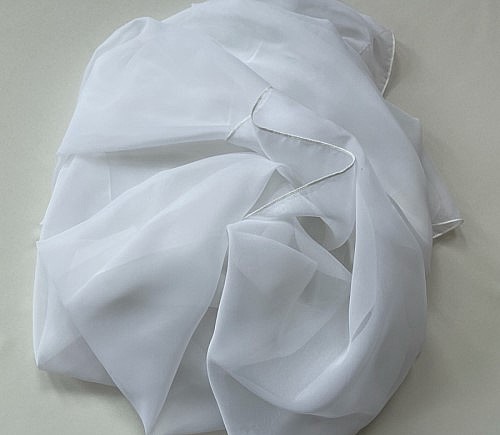 White Chiffon Runner