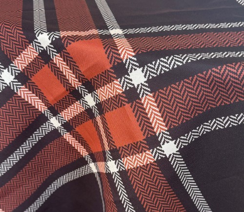 Brown Orange Plaid