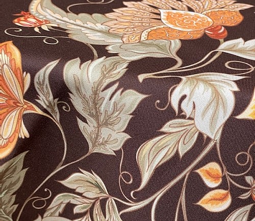 Orange Fall Paisley