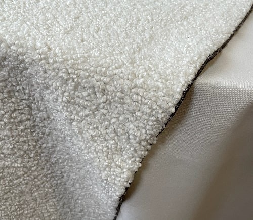 White Boucle Runner