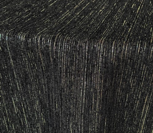 Black Metallic Chenille