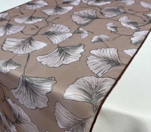 Nude Gingko Sheer Table Runner