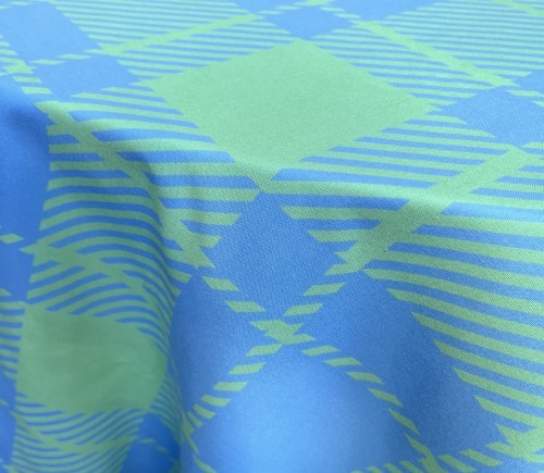 Blue & Mint Cotton Plaid