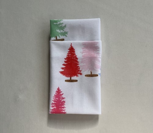 Pastel Pines Cotton Dinner Napkin