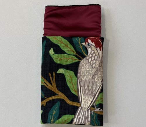 Woodland Wonders Panama Napkin with Burgundy Lamour Backing