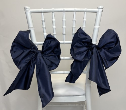 Navy Taffeta Sash