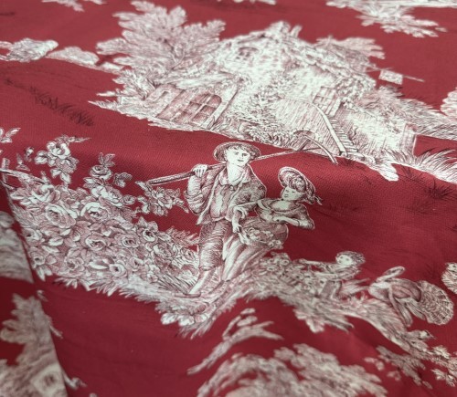 Red Cottage Toile