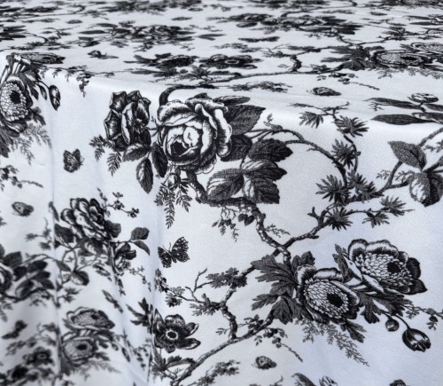 Black Garden Toile