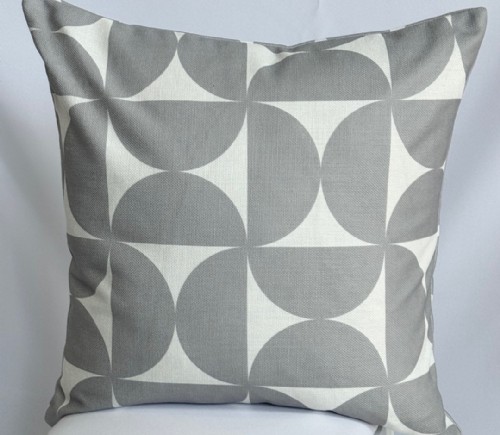 Grey Retro Reflection Pillow