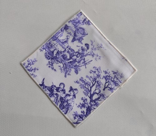 Amethyst Pastoral Toile Cocktail Napkin