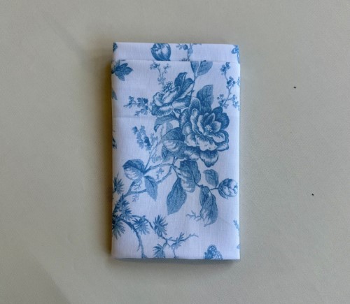Light Blue Garden Toile Dinner Napkin