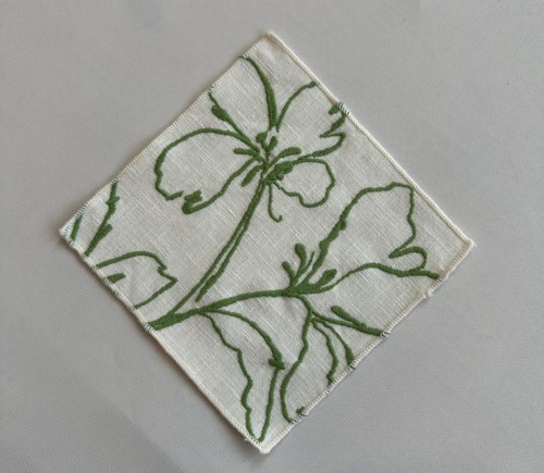 Green Flora Cocktail Napkin