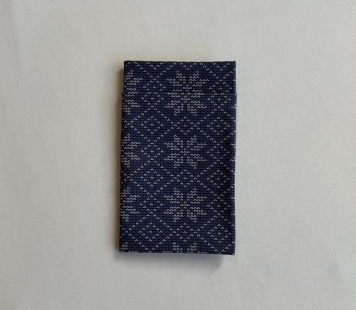 Navy Argyle Napkin