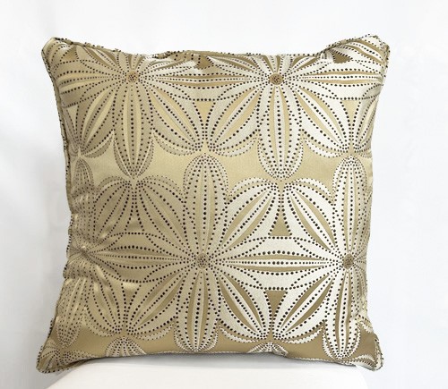 Gold Pizzelle Pillow