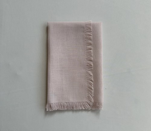 Blush Fringe Dinner Napkin