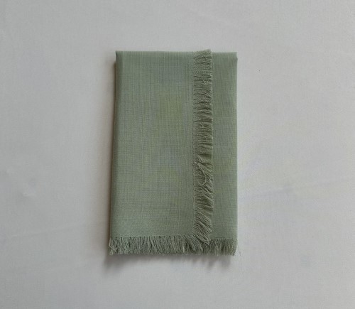 Sage Fringe Dinner Napkin