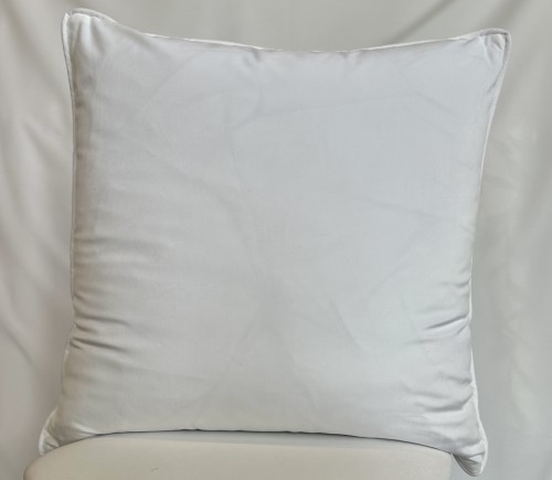 White Velvet Pillow
