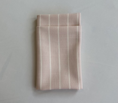 Blush Brooks Stripe Dinner Napkin