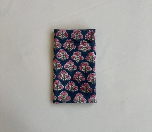 Navy Indian Block Print Dinner Napkin