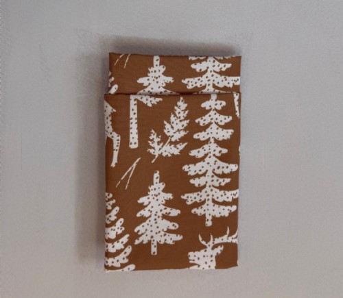 Gold & White Yosemite Cotton Dinner Napkin