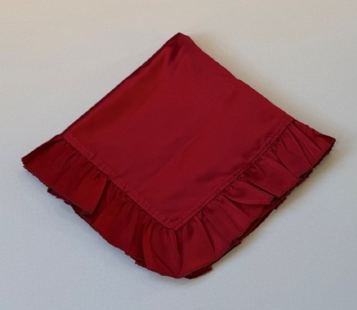 Ruby Lamour Dinner Napkin with Ruffle