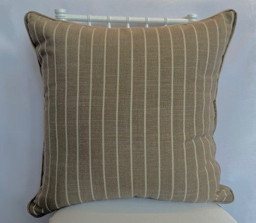Latte Brooks Stripe Pillow