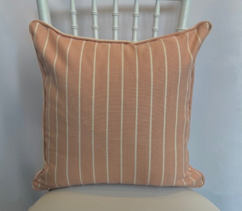 Peach Brooks Stripe Pillow