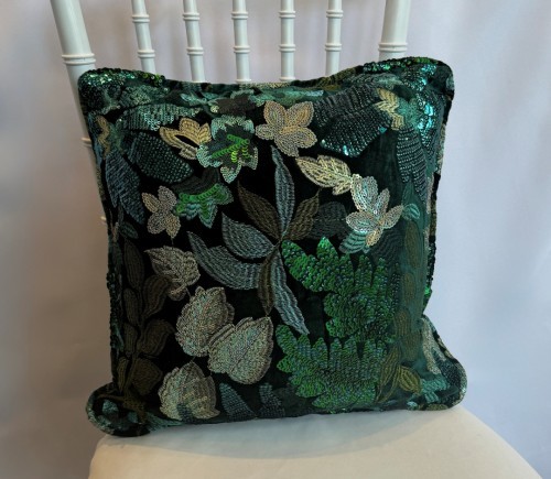 Emerald Velvet Jubilee Pillow
