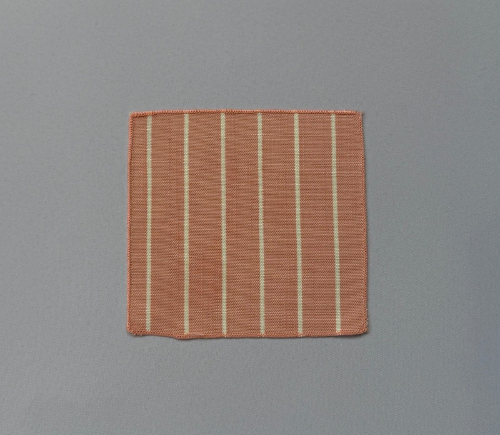 Peach Brooks Stripe Cocktail Napkin