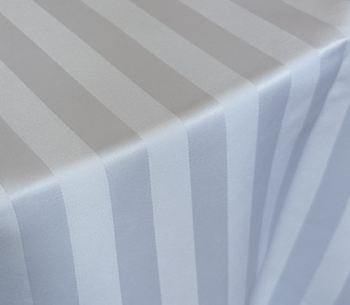 White Satin Stripe