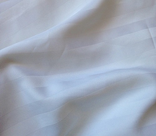 White Satin Stripe