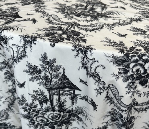 Black Fruit Toile