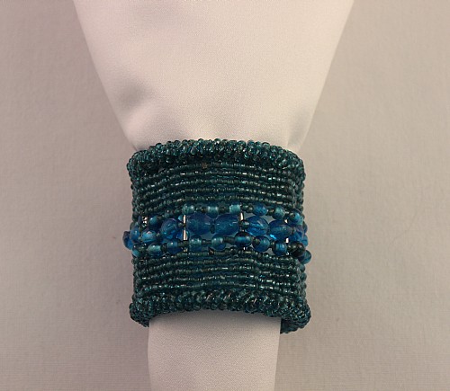 Turquoise Beaded Wrap Napkin Ring (Limited)
