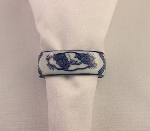 Delft Blue Porcelain Napkin Ring